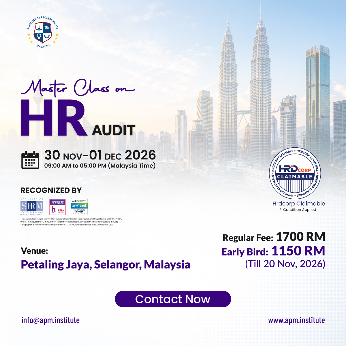 Master Class on Human Resource Audit (McHRA)-4th Batch
