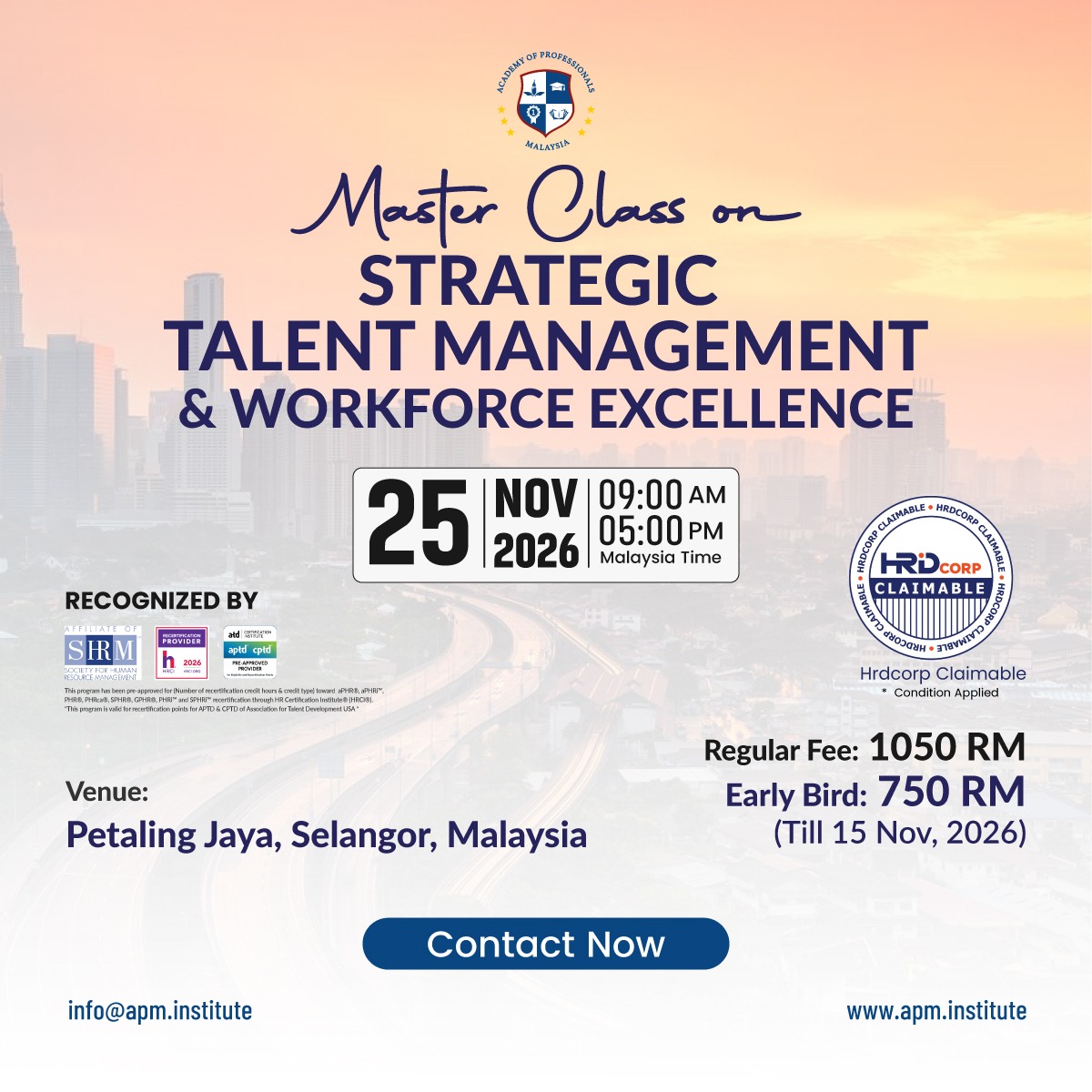 Master Class on Strategic Talent Management & Workforce Excellence (McSTMWE)-3rd Batch