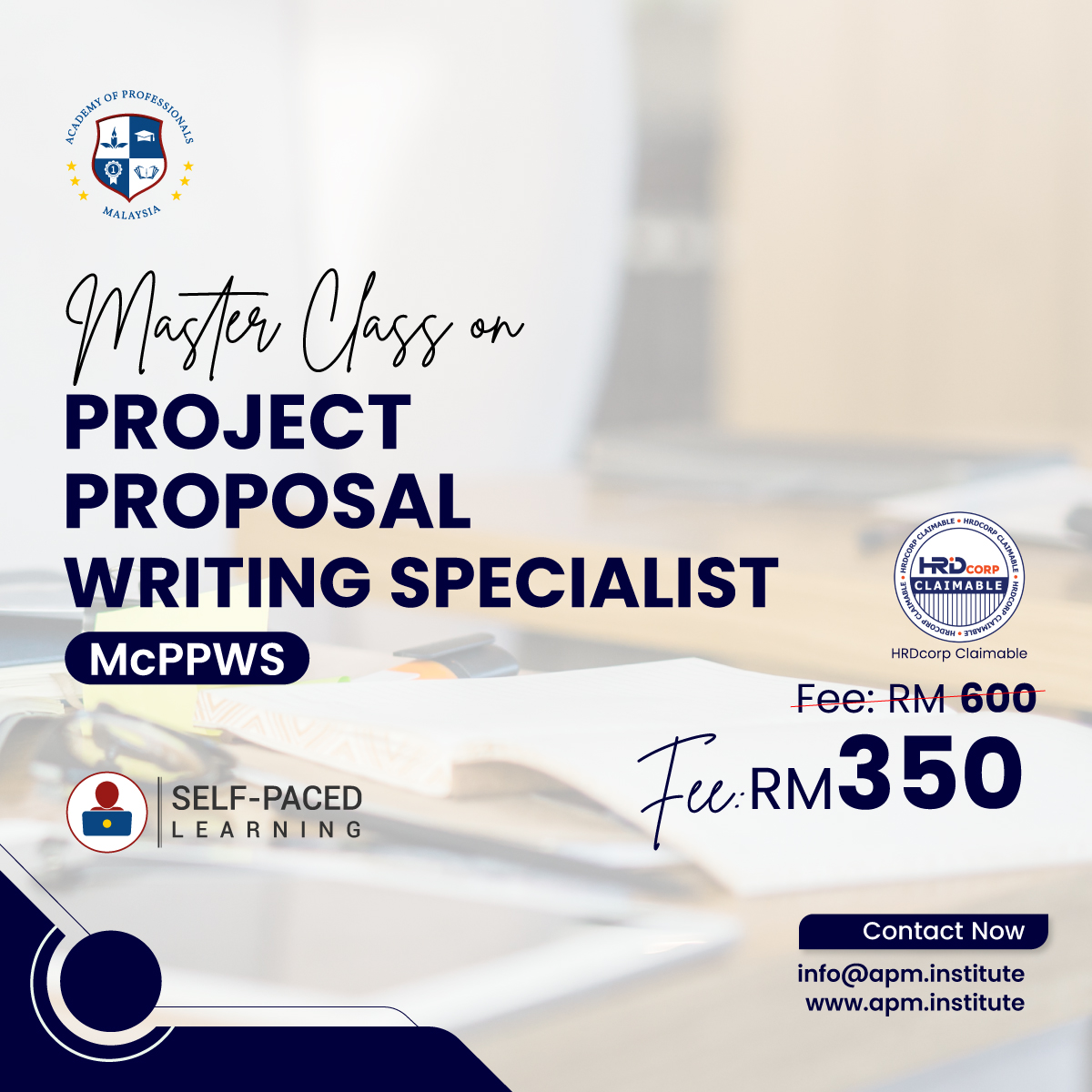 Master Class on Project Proposal Writing Specialist (McPPWS)