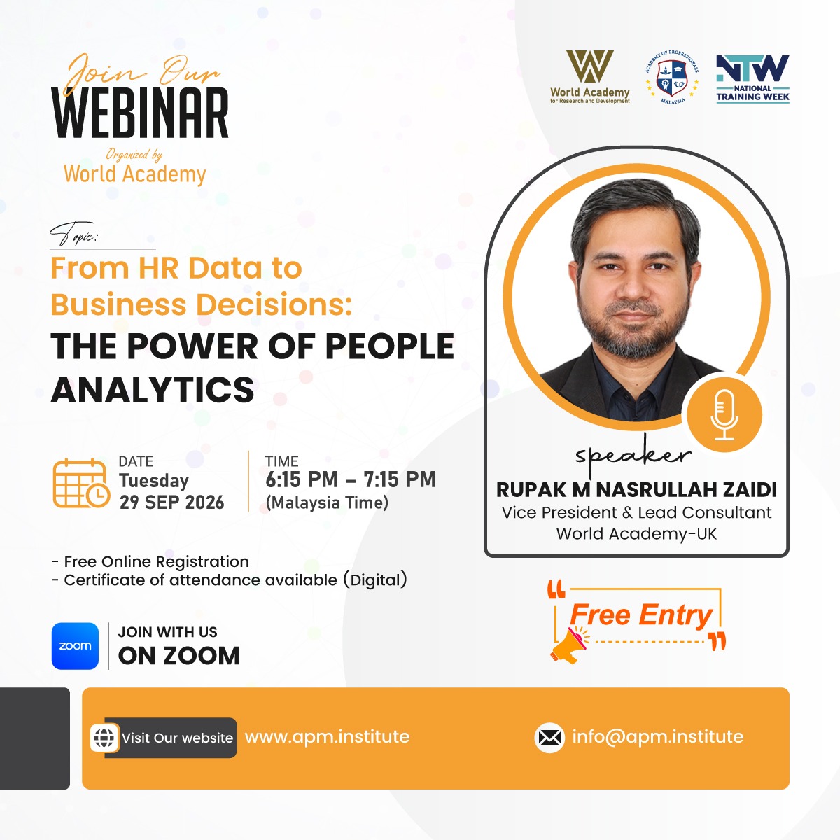 Free Webinar on From HR Data to Business Decisions: The Power of People Analytics